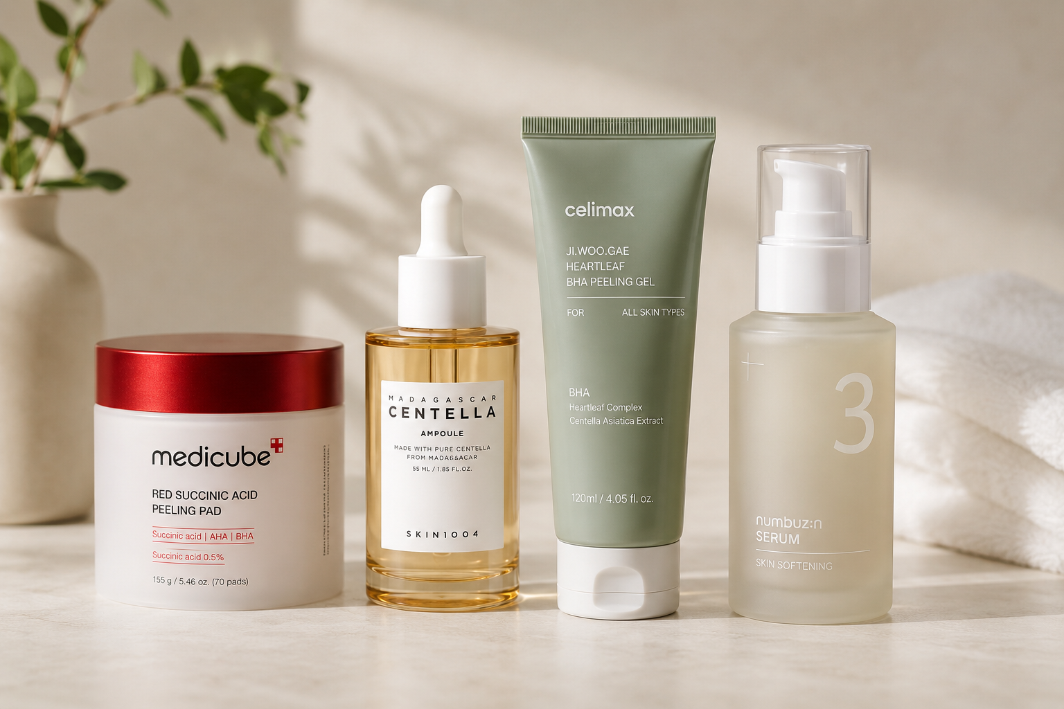 Produtos de skincare coreano importados